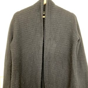 Theory Navy Open Cardigan 100% Cashmere
